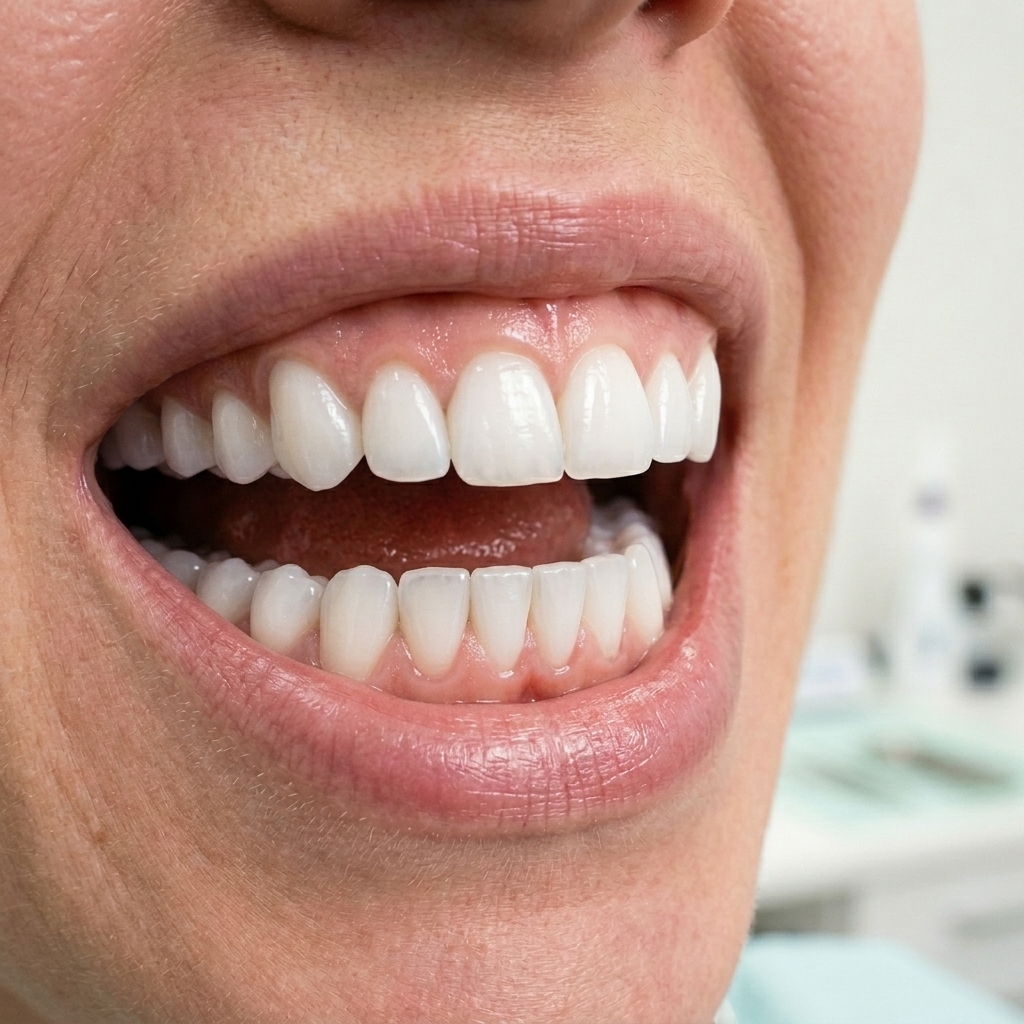 Smile after restoration
